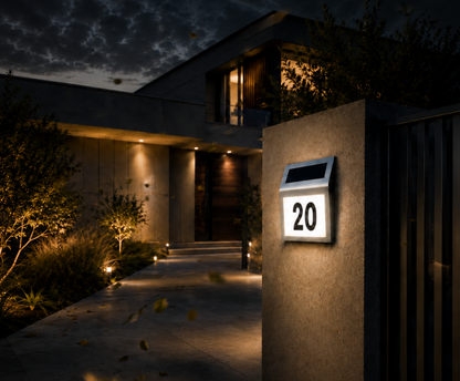 After Dark Solar Address Lights